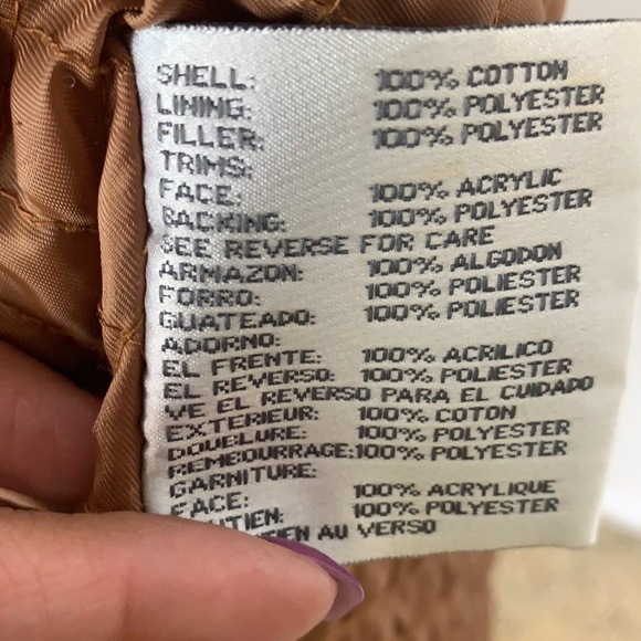 Nine West Gold Quilt Lined Denim Jean Jacket - Picture 13 of 13